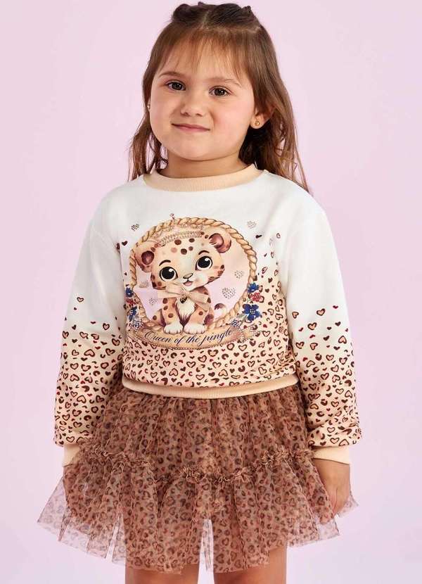 Petit Cherie - Conjunto Petit Cherie Animal Print Estampado