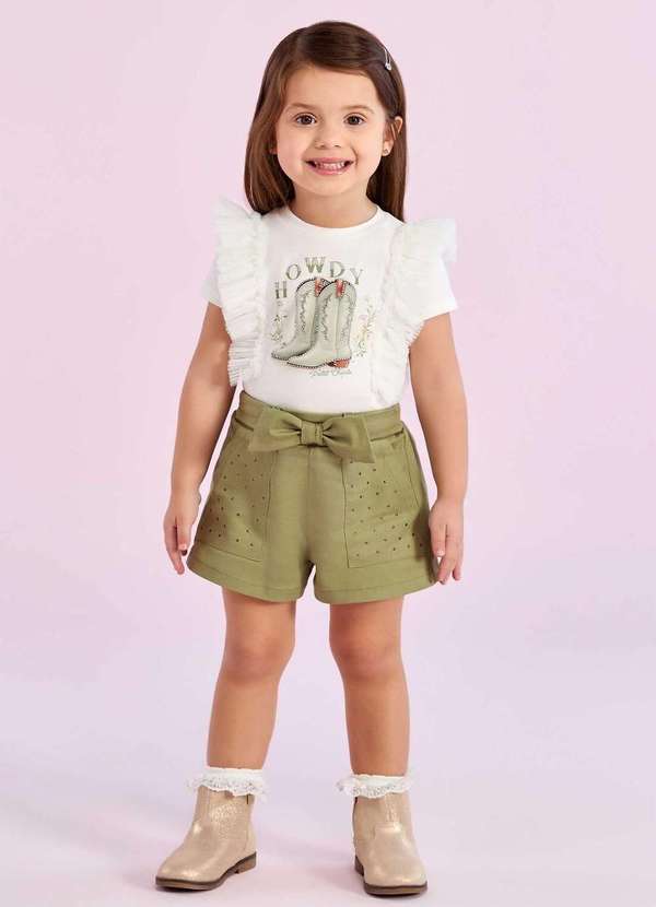 Petit Cherie - Conjunto Petit Cherie Country Chic Estampado
