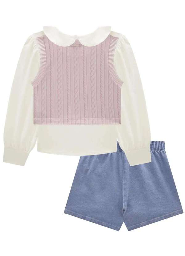 Infanti - Conjunto Saia Menina Tricot Infanti Estampado 3