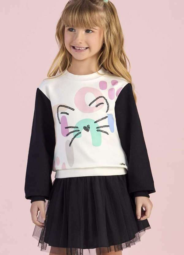 Mon Sucré - Conjunto Saia Tule Menina Monsucré Estampado