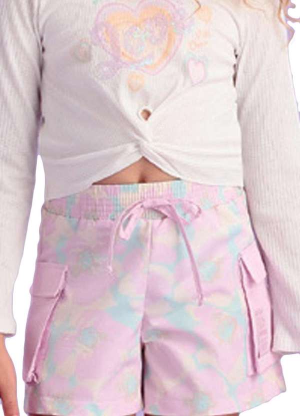 Petit Cherie - Conjunto Shorts Infantil Camiseta Petit Cherie Branco 3