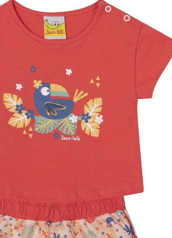 Nini&bambini - Conjunto Shorts Infantil Vermelho Nini & Bambini Vermelho 2