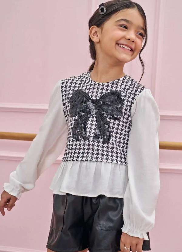 Infanti - Conjunto Shorts Look Elegante Infanti Estampado