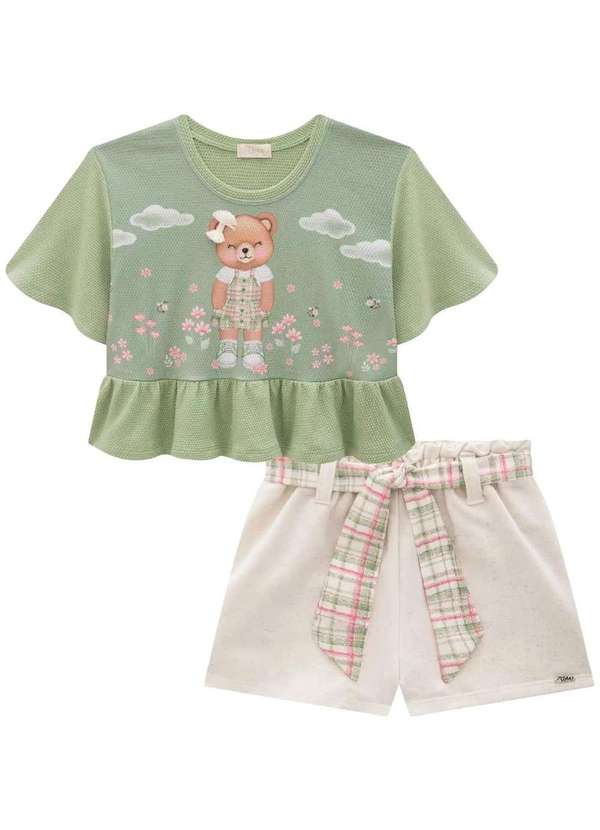 Infanti - Conjunto Shorts Menina Infanti Estampado