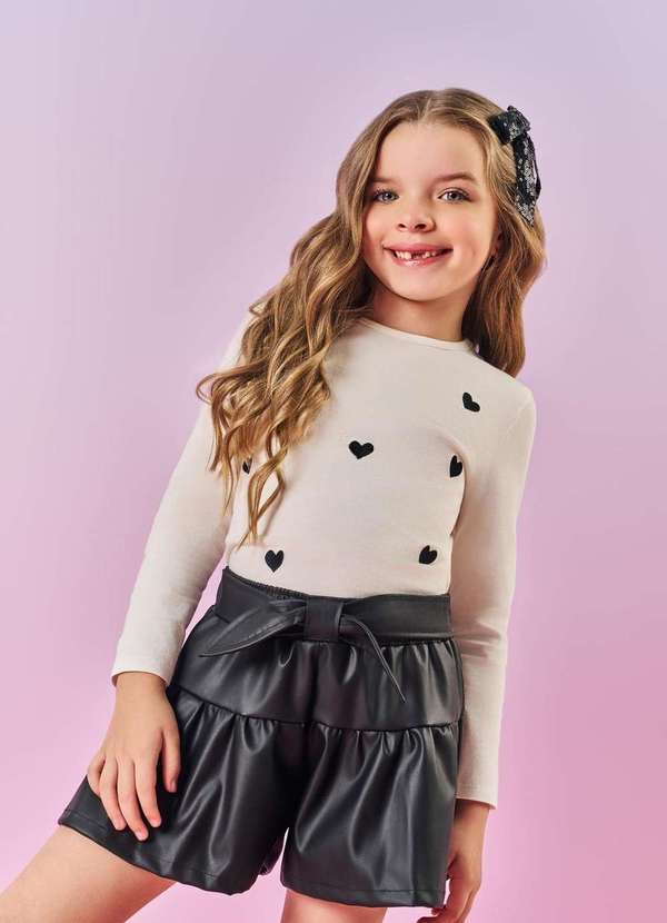 Cinti - Shorts Menina Infantil Cinti Estampado