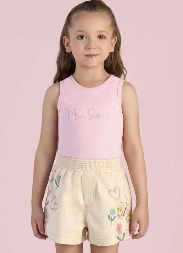 Mon Sucré - Conjunto Shorts Menina Monsucré Estampado
