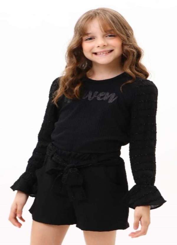 Carol e Dani - Conjunto Shorts Preto Carol e Dani Preto