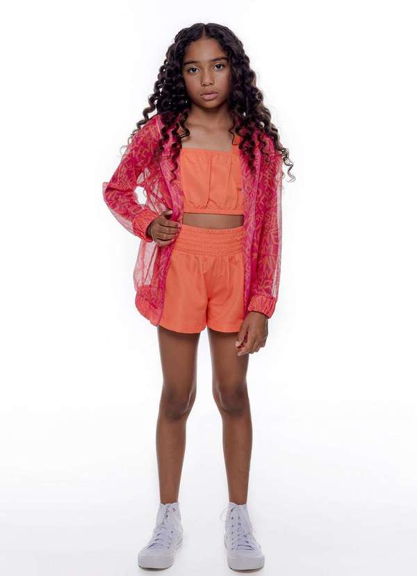 Mylu - Conjunto Três Peças Laranja Infantil Mylu Laranja