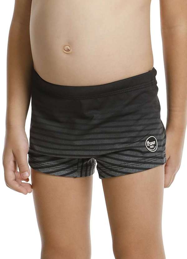 Banana Sungas - Sunga Infantil Estampada Preta Banana Danger Preto