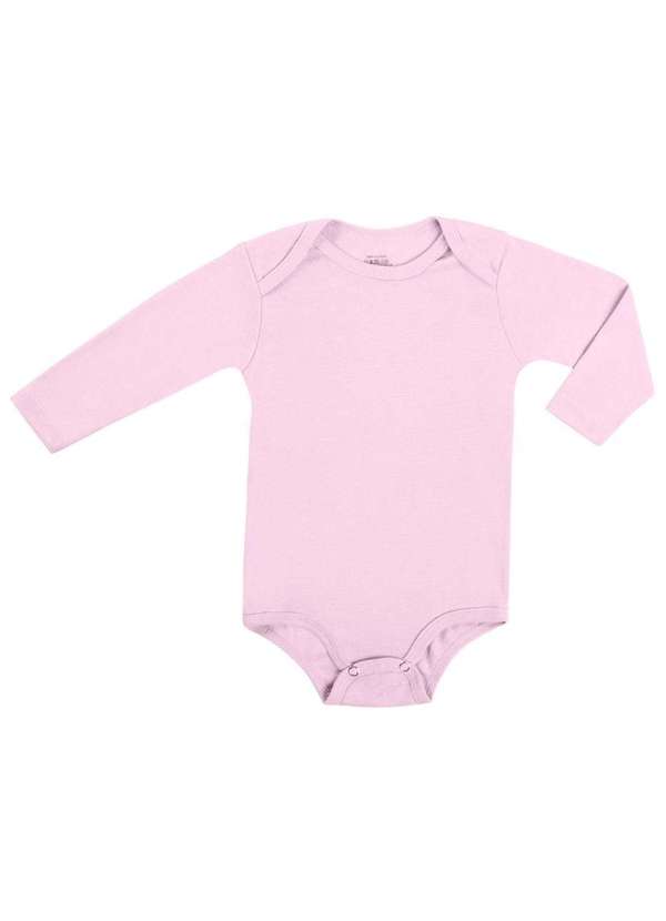 Have Fun - Conjunto Bebê Rosa Claro Body Manga Longa Calça Have Fun Rosa 3