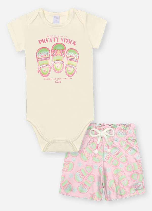 Cinti - Conjunto Body Menina Estampado Cinti Estampado