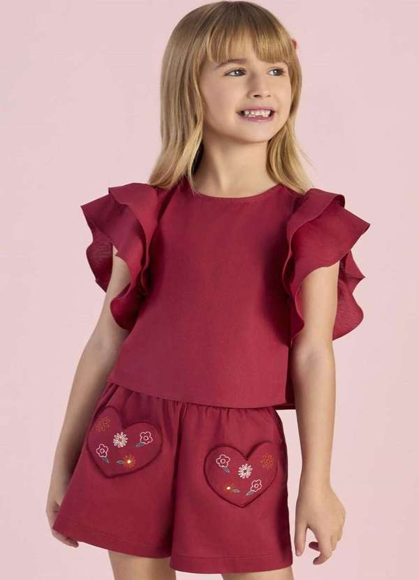 Mon Sucré - Conjunto Bordô Elegante da Mon Sucré Bordô