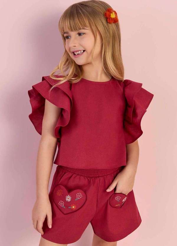 Mon Sucré - Conjunto Bordô Elegante da Mon Sucré Bordô 2