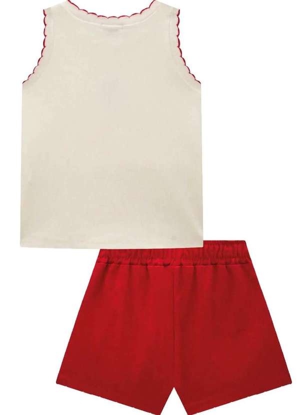 Infanti - Conjunto de Shorts Infantil Menina Infanti Branco 3