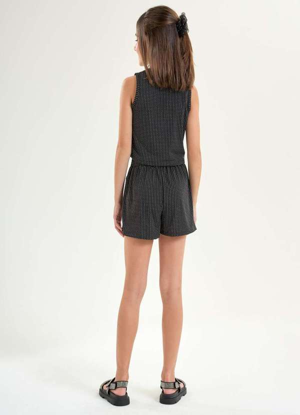 Nina Go - Conjunto de Shorts Infantil Menina Nina Go Preto 2