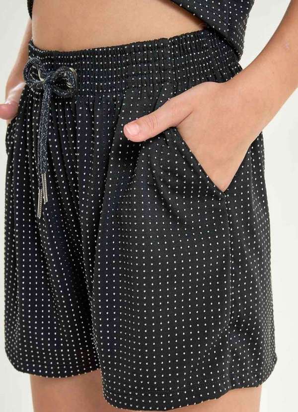 Nina Go - Conjunto de Shorts Infantil Menina Nina Go Preto 4