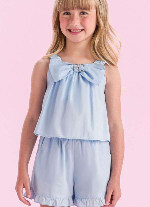 Petit Cherie - Conjunto de Shorts Menina Petit Cherie Azul