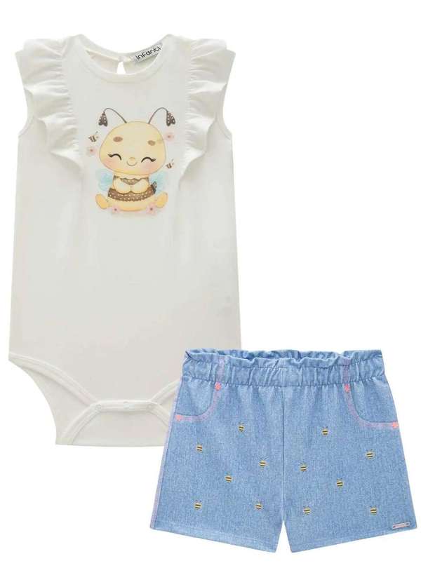 Infanti - Conjunto Infantil Body Abelhinha Menina Infanti Estampado