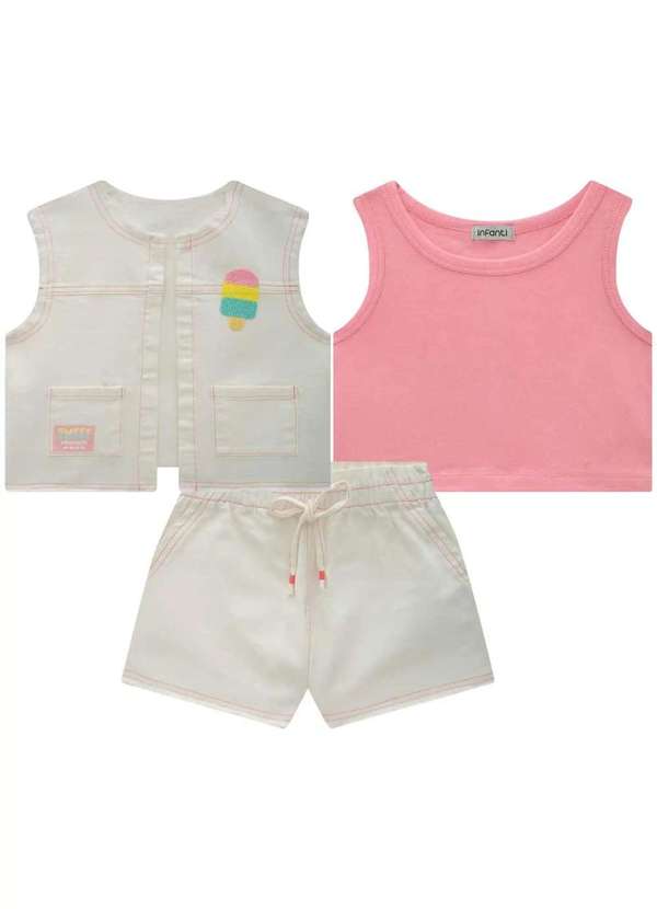 Infanti - Conjunto Infantil Infanti 3 Peças Estampado