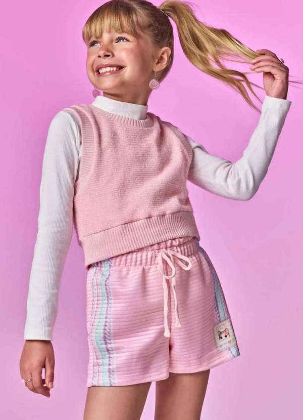 Infanti - Conjunto Infantil Infanti Menina Rosa Rosa