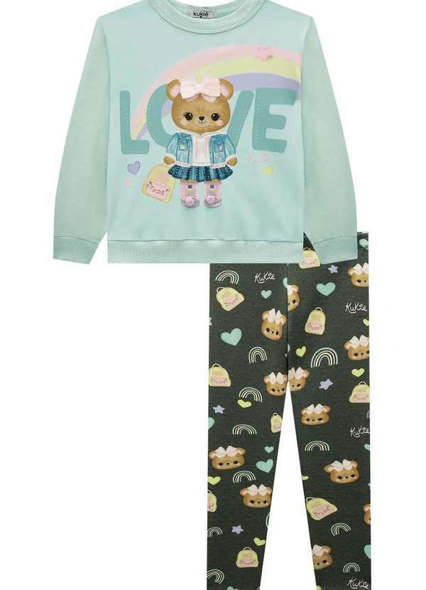 Kukiê - Conjunto Infantil Kukiê Estampado Menina Estampado