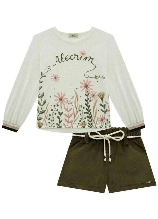 Kukiê - Conjunto Infantil Kukiê Estampado Menina Estampado