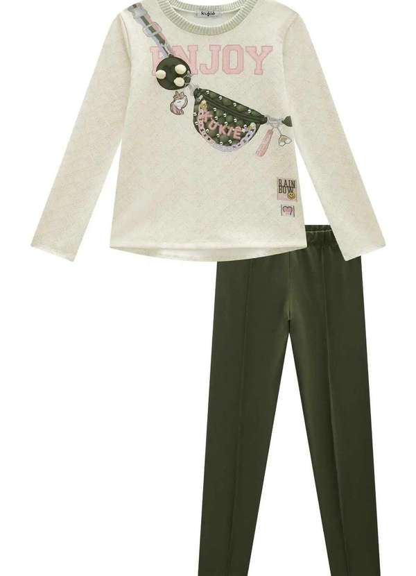 Kukiê - Conjunto Infantil Kukiê Estampado Menina Estampado 1