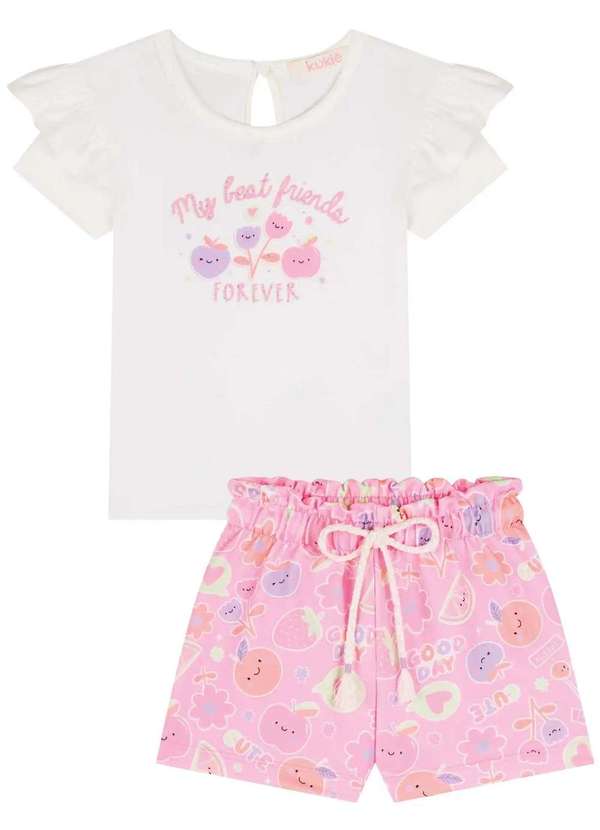 Kukiê - Conjunto Infantil Kukiê My Best Friends Estampado