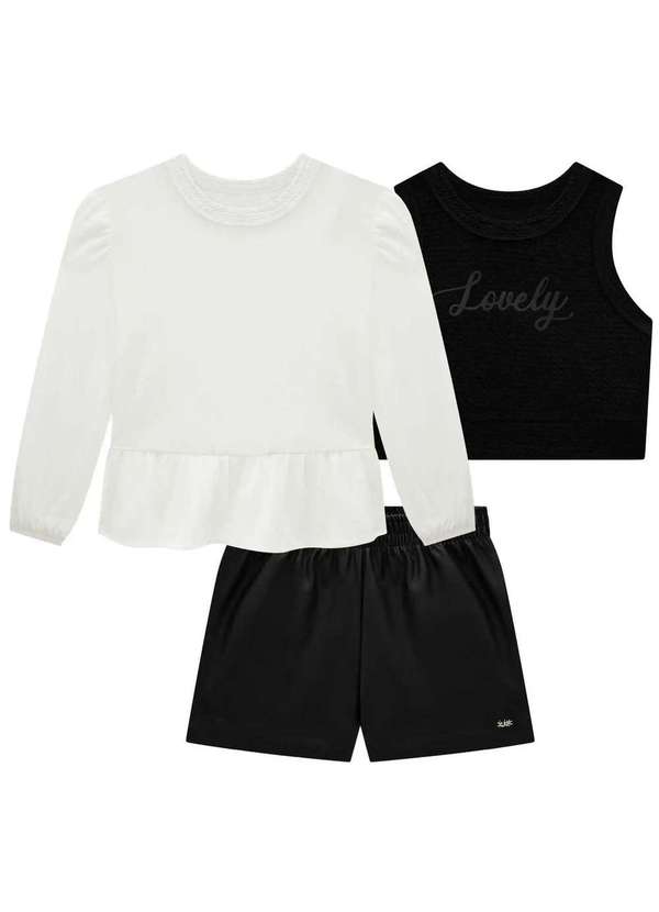 Kukiê - Conjunto Infantil Kukiê Preto Preto 2