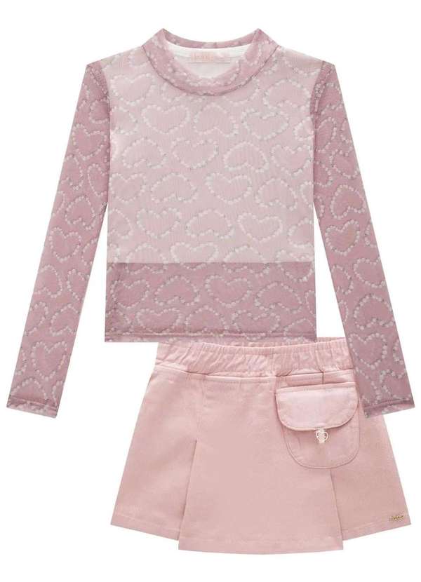 Kukiê - Conjunto Infantil Kukiê Rosa Rosa