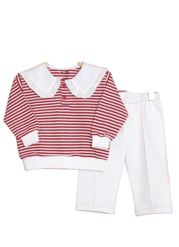 Keko & Beka - Conjunto Infantil Listras Keko & Beka Estampado