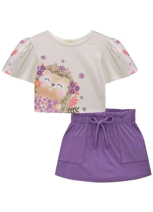 Infanti - Conjunto Infantil Menina Infanti Lilás Lilás