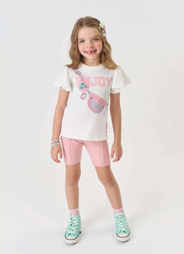 Kukiê - Conjunto Infantil Menina Kukie Estampado