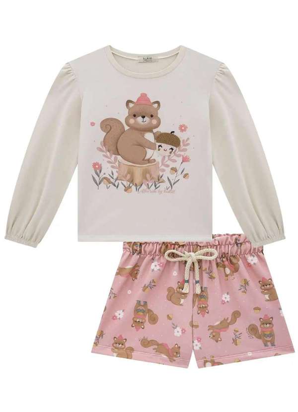 Kukiê - Conjunto Infantil Menina Kukiê Estampado