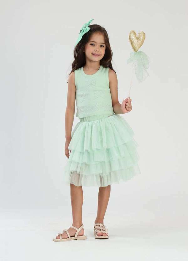 Luluzinha - Conjunto Infantil Menina Luluzinha Verde