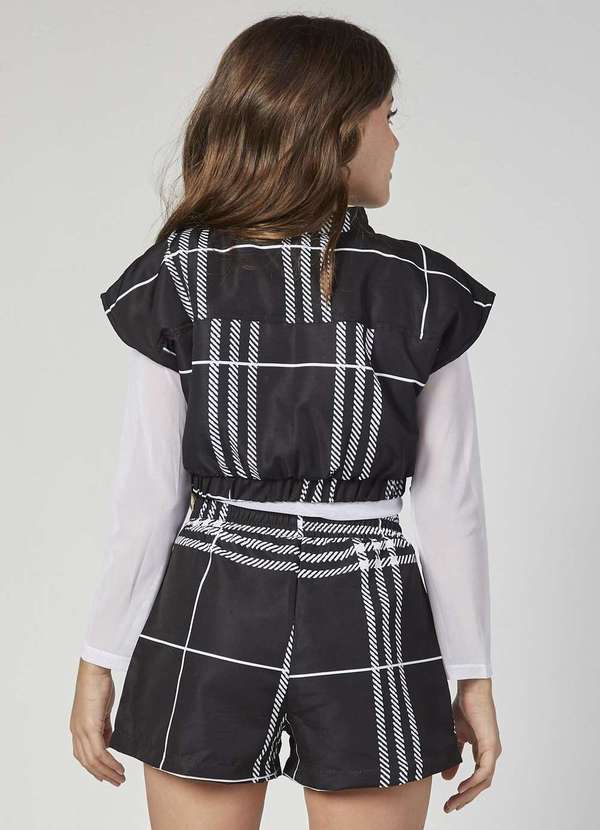 Mylu - Conjunto Infantil Menina Shorts Preto Mylu Preto 2