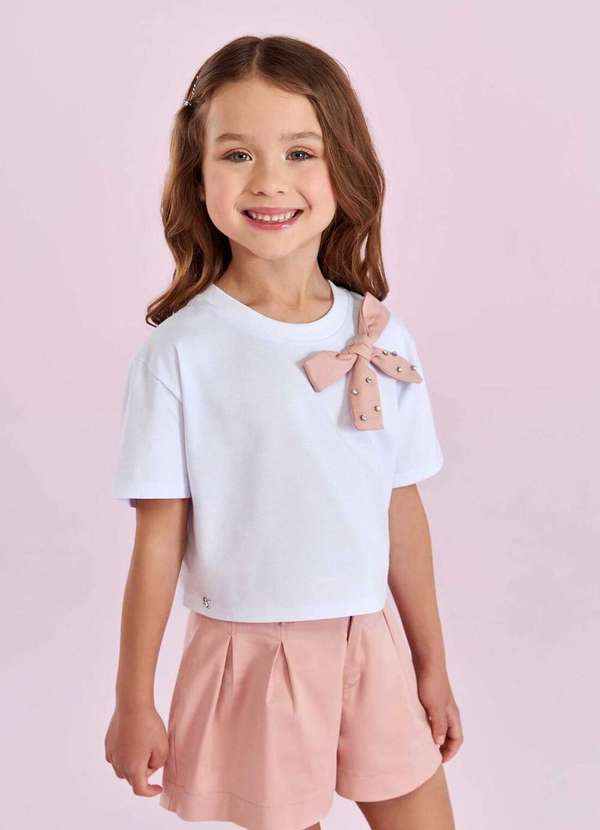 Petit Cherie - Conjunto Infantil Petit Cherie Rosé Shorts Estampado 2