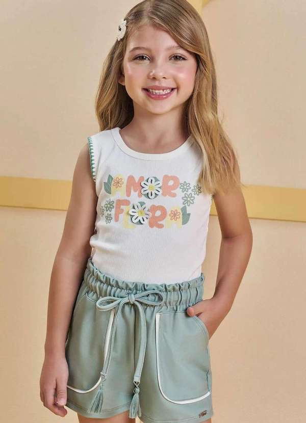 Infanti - Conjunto Infantil Regata Verde Estampada Conforto Verde