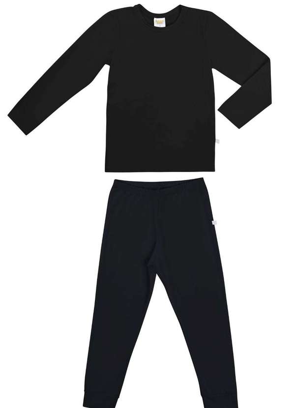 Have Fun - Conjunto Infantil Térmico Preto Manga Longa Have Fun Preto
