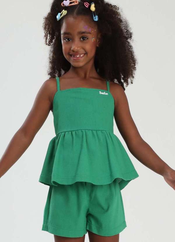 Mylu - Conjunto Infantil Verde Menina Mylu Verde