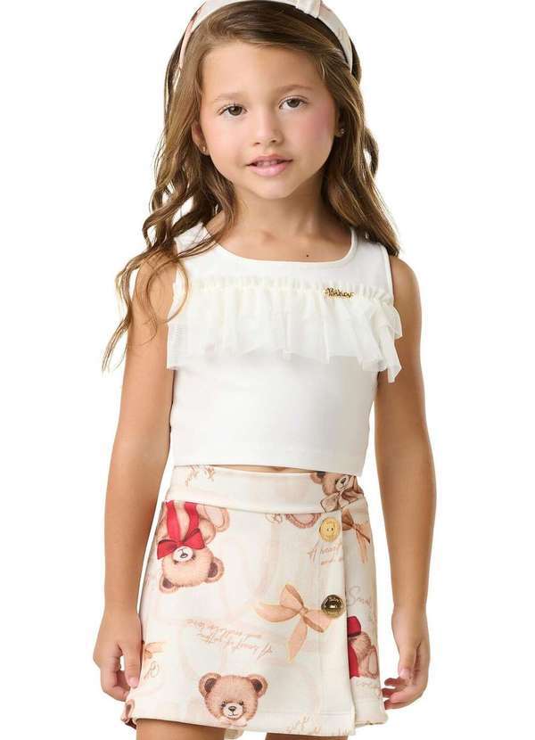 Bika Kids - Conjunto Menina Estampado Infantil Bika Kids Estampado