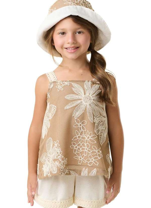 Bika Kids - Conjunto Menina Estampado Infantil Bika Kids Estampado