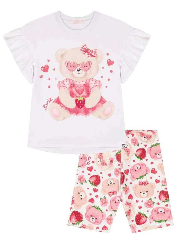 Kukiê - Conjunto Menina Estampado Vermelho Kukiê Vermelho 2