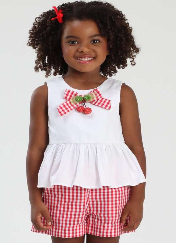 Luluzinha - Conjunto Menina Infantil Vermelho Luluzinha Vermelho