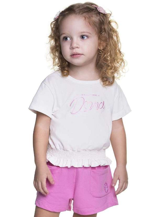 Have Fun - Conjunto Menina Shorts Estampado Have Fun Estampado