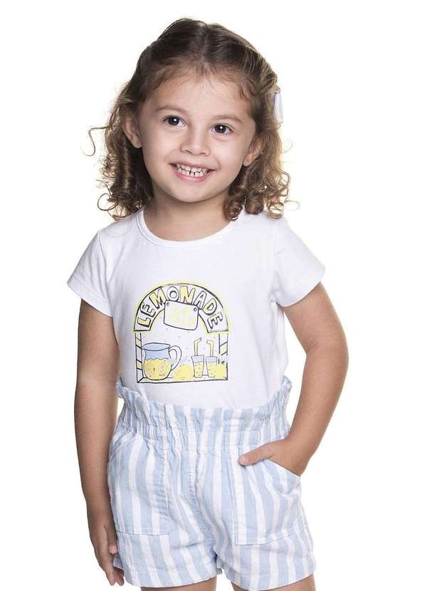 Have Fun - Conjunto Menina Shorts Estampado Have Fun Estampado