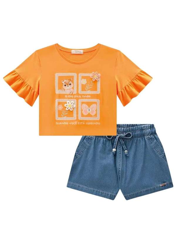 Infanti - Conjunto Menina Shorts Estampado Infanti Estampado 2