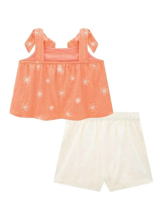 Infanti - Conjunto Menina Shorts Saia Arrumado Infanti Estampado 3