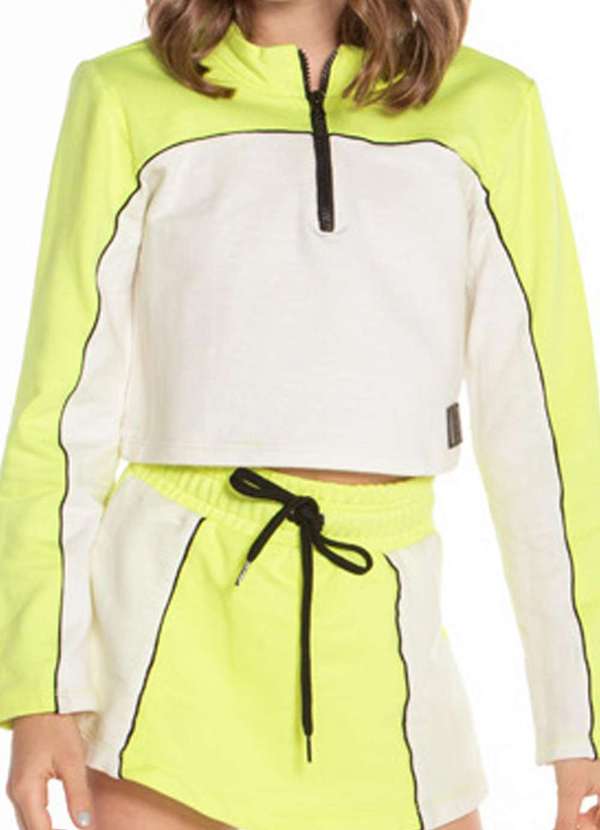 Mylu - Conjunto Short Infantil Manga Longa Amarelo Mylu Amarelo 2