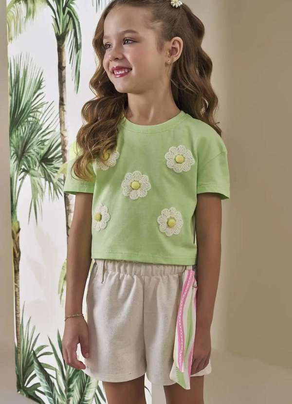 Infanti - Conjunto Shorts Menina Infanti Estampado